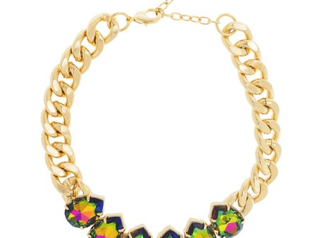 POWER DROP STATEMENT NECKLACE (VITRAIL) For Discount