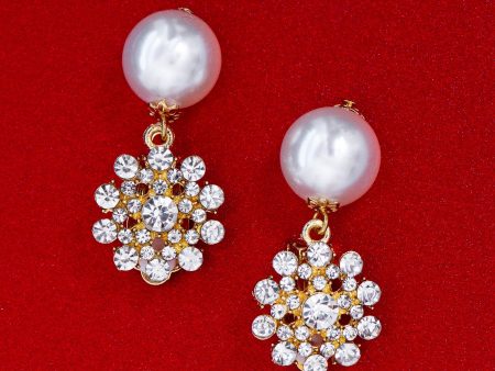 PEARL LUXE STATEMENT EARRINGS Cheap