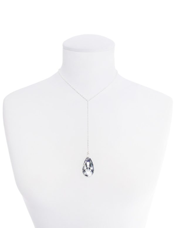 LUXE LARIAT STATEMENT NECKLACE (LABRADOR) For Sale