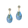 GO GLAM STATEMENT EARRINGS (BLUE) Online