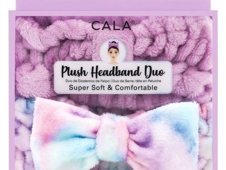 Cala Plush Headband Duo Purple For Cheap