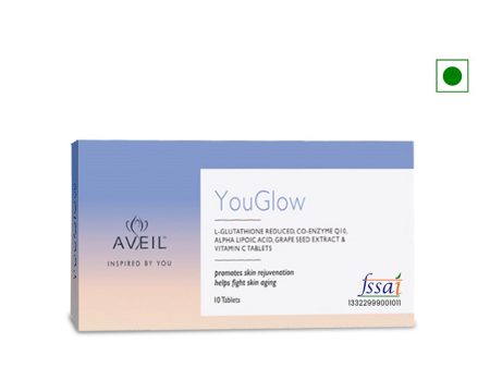 Aveil YouGlow L-Glutathione & Vitamin C - 1X10 Tablets Fashion