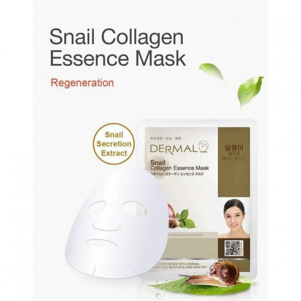 Dermal Snail Collagen Essence Face Mask Discount