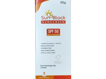 SunD Block Sunscreen SPF 50 Hot on Sale