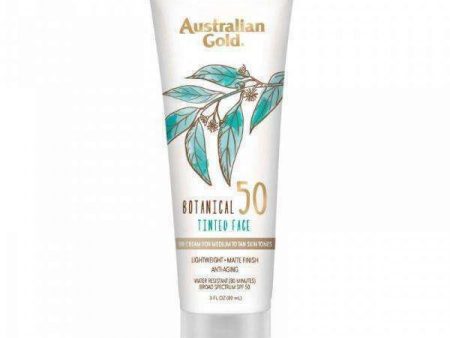 Australian Gold Botanical Spf 50 Tinted Face Sunscreen Medium To Tan Supply