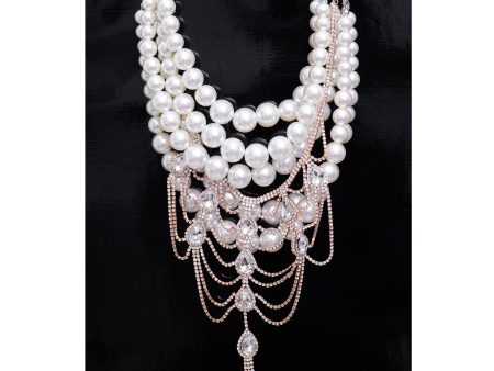 SNOW SPARKLE STATEMENT NECKLACE Online Sale