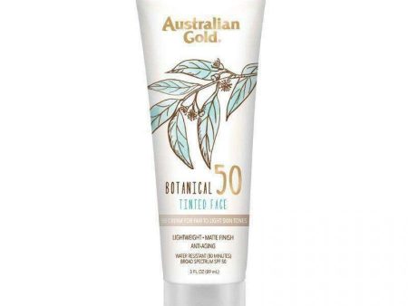 Australian Gold Botanical Spf 50 Tinted Face Sunscreen Fair To Light Supply