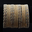 Indian style faux pearl bangles with  traditional designer kangan Fashion