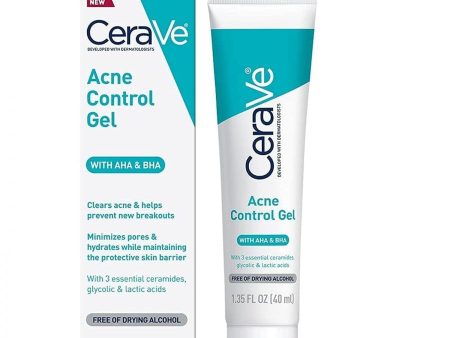 Cerave Aha & Bha Acne Control Gel - 40ml For Sale