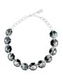 GLITTER GIRL STATEMENT NECKLACE (CHROMIUM GREY) Sale