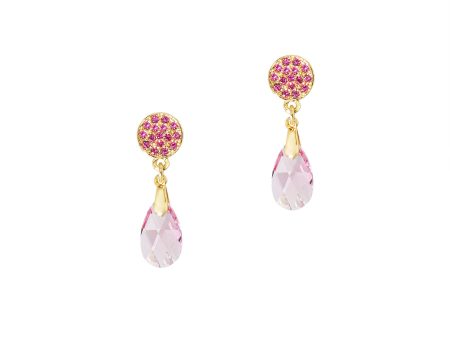 TWINKLING NIGHTS STATEMENT EARRINGS (PINK) Online Sale