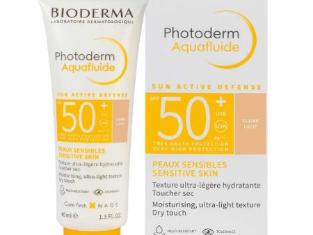 Bioderma Photoderm Aquafluide Sunscreen SPF 50+ Claire - Sun Active Defense, 40ml Online Hot Sale