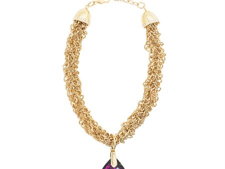 GLAMOUR TWIST STATEMENT NECKLACE (VITRAIL) Online Hot Sale