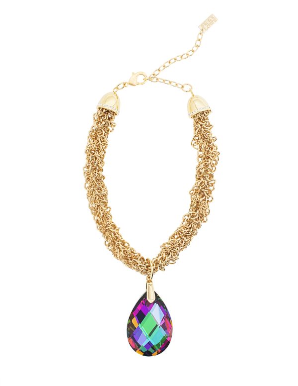 GLAMOUR TWIST STATEMENT NECKLACE (VITRAIL) Online Hot Sale