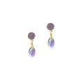 TWINKLING NIGHTS STATEMENT EARRINGS (LAVENDER GREEN) Fashion