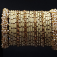 Ratna indian bollywood cream colour bangles with handmade pearl beaded kangans Discount