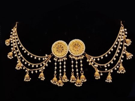 Traditional Gold-Plated Bahubali Earrings. Online Sale