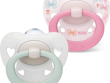 NUK Signature Soother silicone 0-6 months Twin Pack Cheap