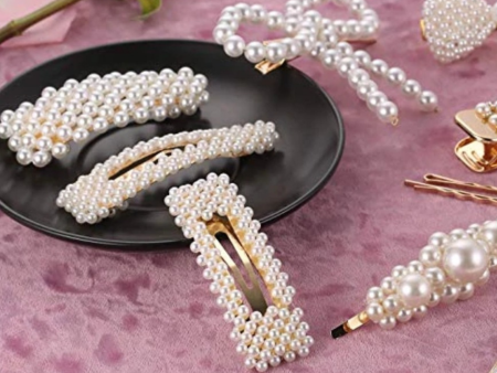 Pearl Hair Barrettes  Online Sale