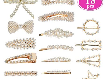 Pearl Hair Barrettes for Women Girls Discount