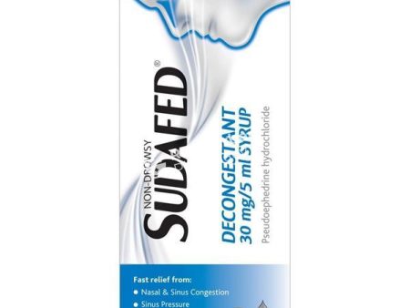 Sudafed Non-Drowsy Decongestant Syrup on Sale