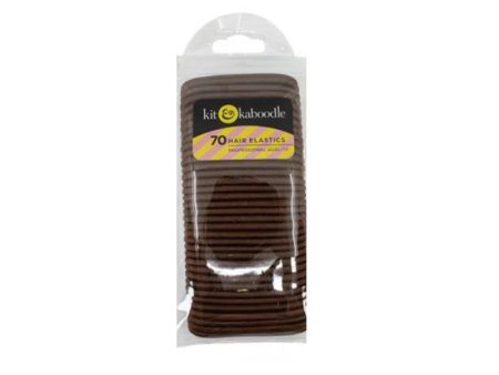 Kit & Kaboodle 70 Hair Elastics - Brown Online Hot Sale