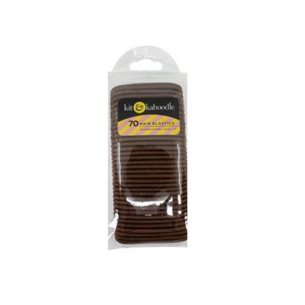 Kit & Kaboodle 70 Hair Elastics - Brown Online Hot Sale