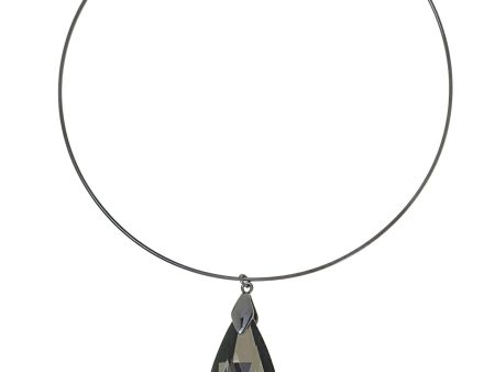 CLASSIC COLLAR STATEMENT NECKLACE (CHROMIUM) Cheap