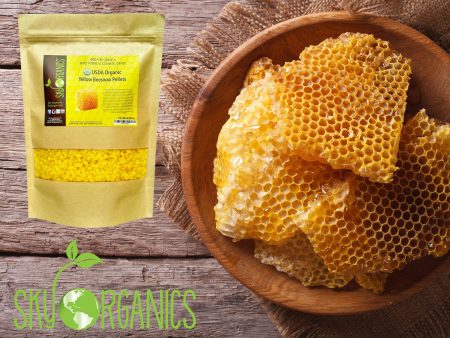 Sky Organics, Organic, White Yellow Beeswax Pellets Supply