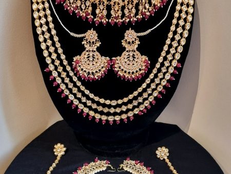 Designer maharaani kundan bridal jewellery set. For Discount