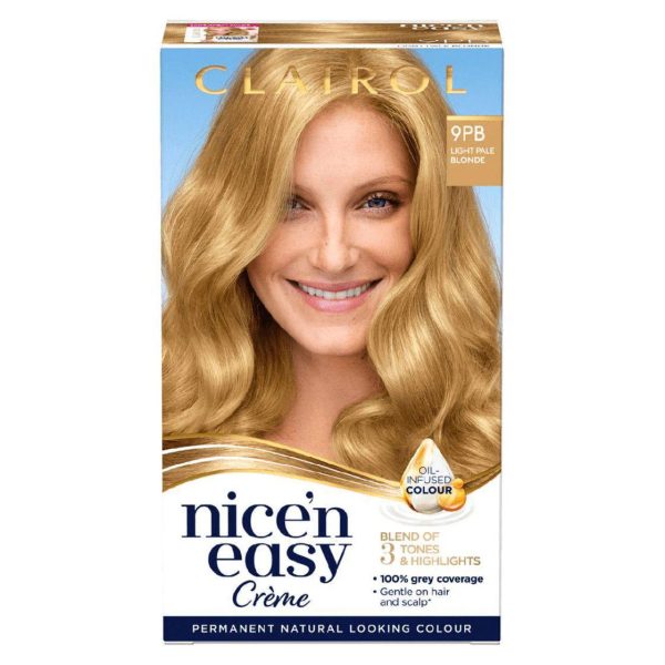 Clairol - Nice N Easy Creme Permanent Natural Looking Colour - 9PB Light Pale Blonde Online