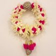 Hand Pink Artificial flower Gajra. For Discount