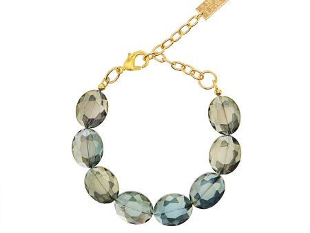 EVERYDAY ELEGANCE STATEMENT BRACELET (GREEN) Discount