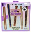 L.A. Colors All Is Bright 5 Pcs Defined Looks Automatic Eyeliner Set on Sale