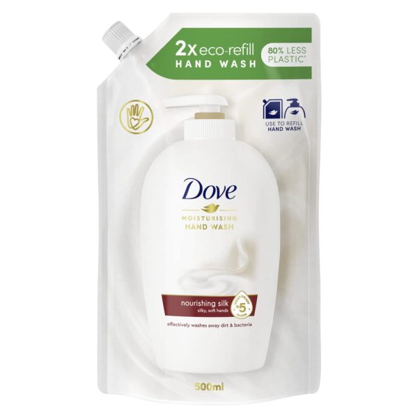 Dove Nourishing Silk Hand Wash REFILL Bag - 500ml Fashion