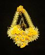 Yellow Gota Flower Jewellery set. For Discount