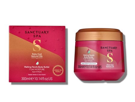 Sanctuary Spa Ruby Oud Natural Oils Melting Pearl Body Butter 300ml Online