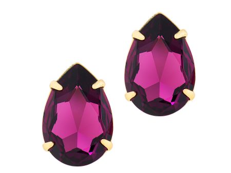 POWER DROP STATEMENT EARRINGS (AMETHYST) Online Hot Sale