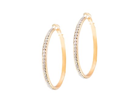 CLASSIC GLAM STATEMENT HOOPS (GOLD) Supply