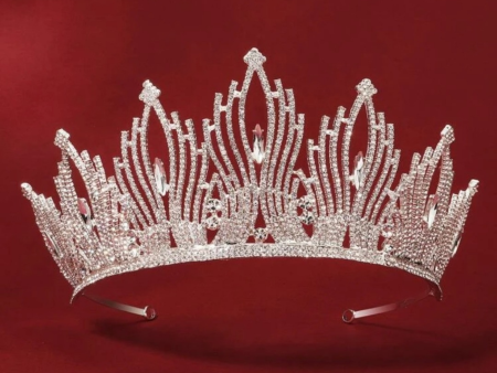 Crown design rhinestone hair accessory Online Sale