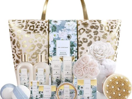 Spa Gift Baskets, Spa Luxetique Spa Gifts for Women, 15pcs Spa Gift Set Includes Bath Bombs, Essential Oil, Hand Cream, Bath Salt and Luxury Tote Bag, Mother s Day Gift for Mom Online Sale