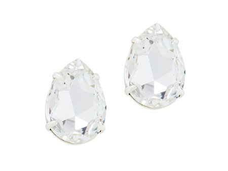 POWER DROP STATEMENT EARRINGS (CLEAR) Supply