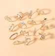 15 Pcs Rhinestone Rings. Online Sale