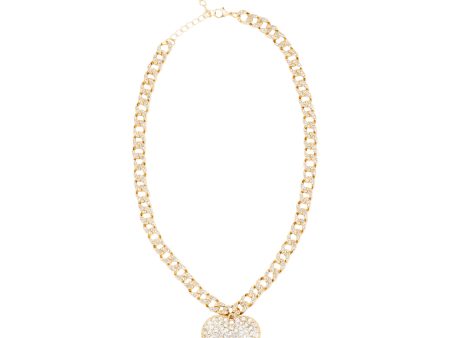 ALL HEART STATEMENT NECKLACE (GOLD) Cheap