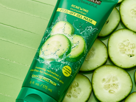 Feeling Beautiful, Renewing Peel-Off Gel Beauty Mask, Cucumber, 6 fl oz (175 ml) on Sale