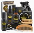 Beard Growth Kit,Beard Kit,Beard Grooming Kit w Beard Foam,Beard Conditioner,Beard Growth Oil,Beard Balm,Brush,Comb,Scissor Beard Care Kit for Men Stuff,Unique Christmas Gift Set Discount