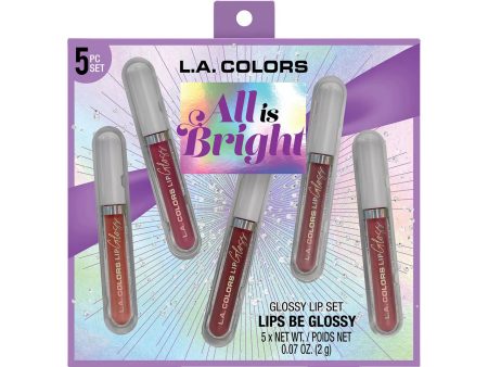 L.A. Colors All Is Bright 5 Pcs Glossy Lip Set Online Hot Sale