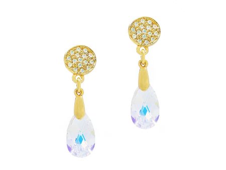 TWINKLING NIGHTS STATEMENT EARRINGS (AURORA BOREALIS) For Cheap