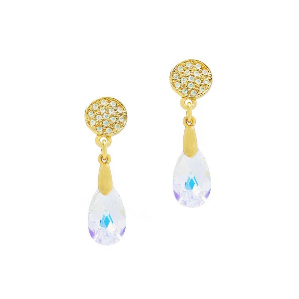 TWINKLING NIGHTS STATEMENT EARRINGS (AURORA BOREALIS) For Cheap