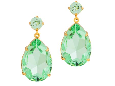 OPULENT GLAMOUR STATEMENT EARRINGS (MINT) For Discount